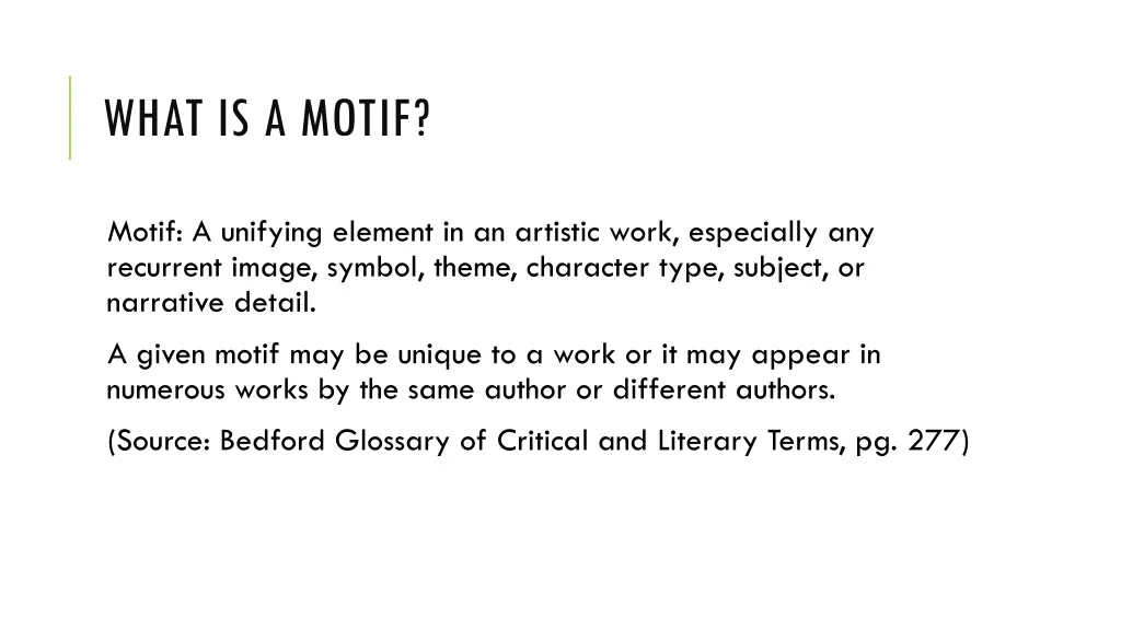 what is a motif