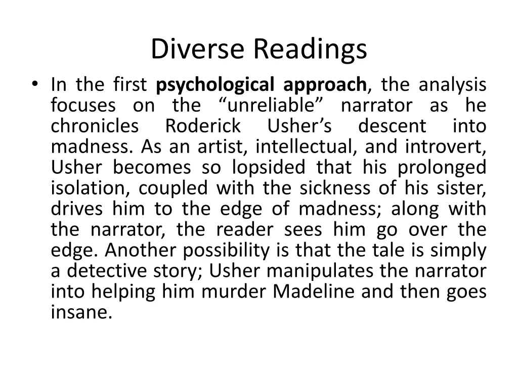 diverse readings