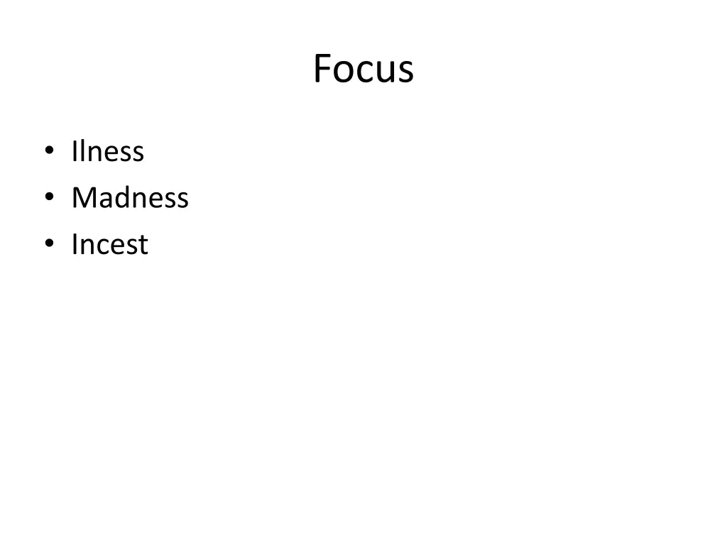 focus