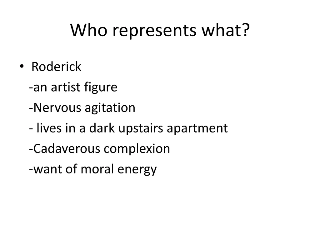 who represents what