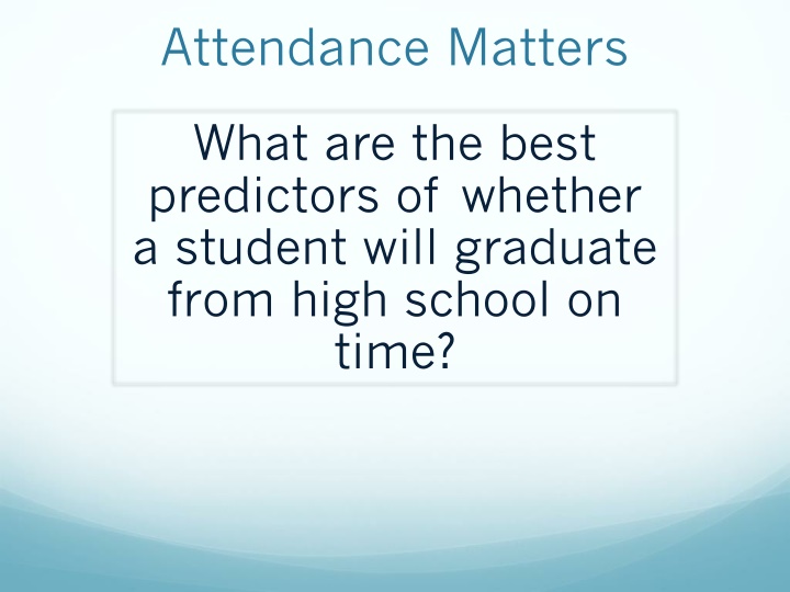 attendance matters