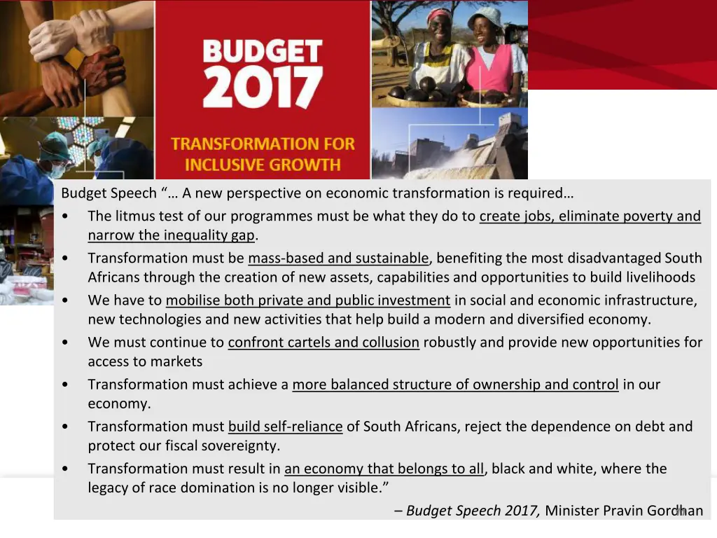 budget speech a new perspective on economic