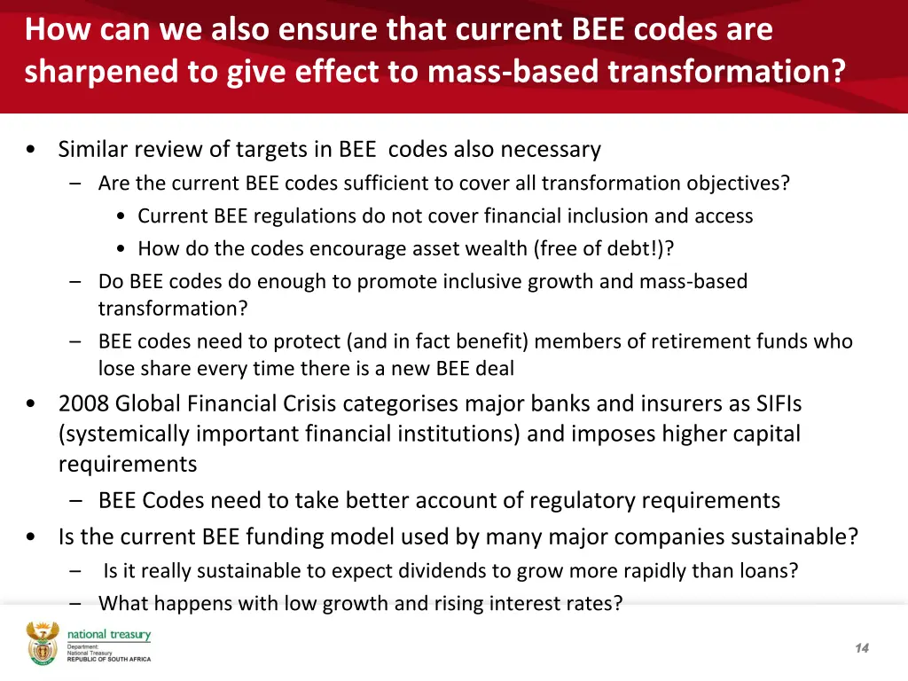 how can we also ensure that current bee codes