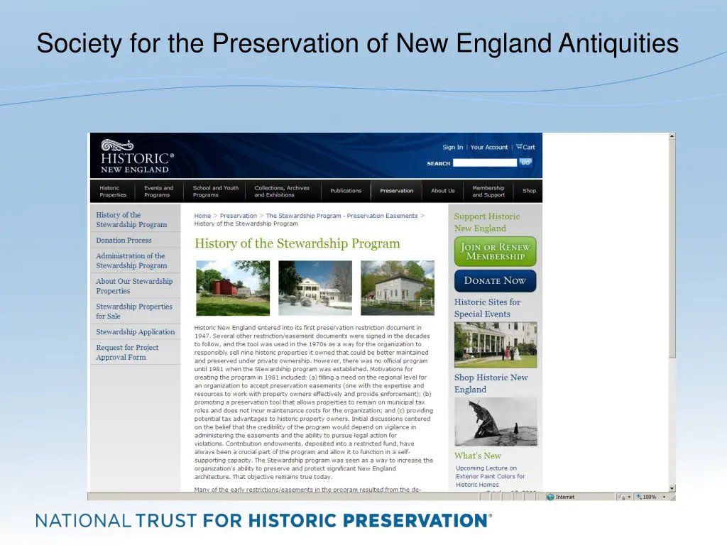 society for the preservation of new england