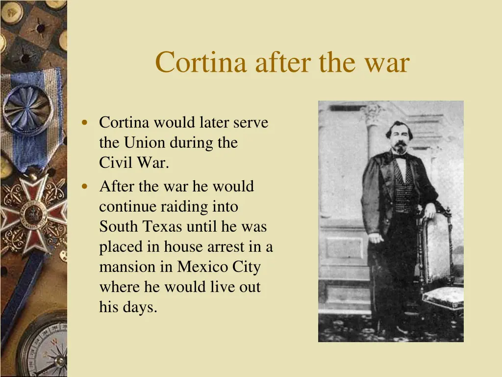 cortina after the war