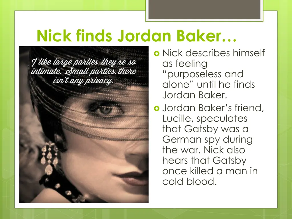 nick finds jordan baker