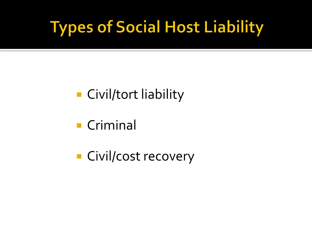 civil tort liability