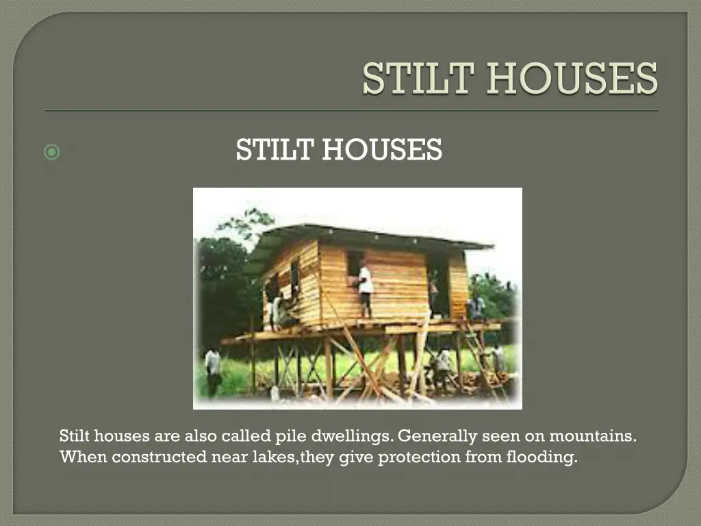 stilt houses