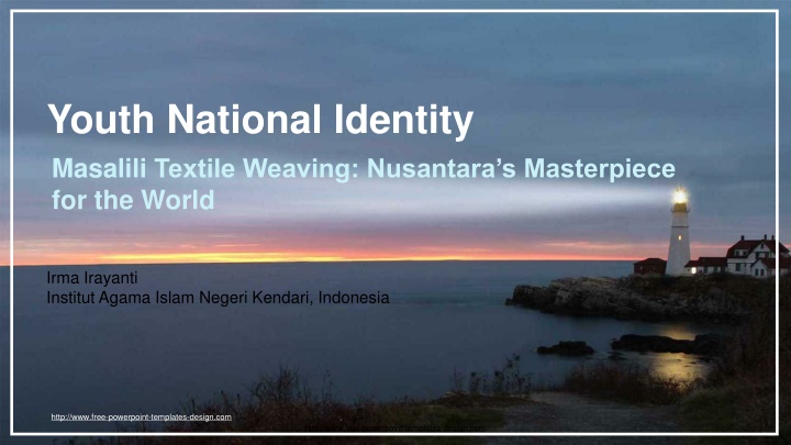 youth national identity masalili textile weaving