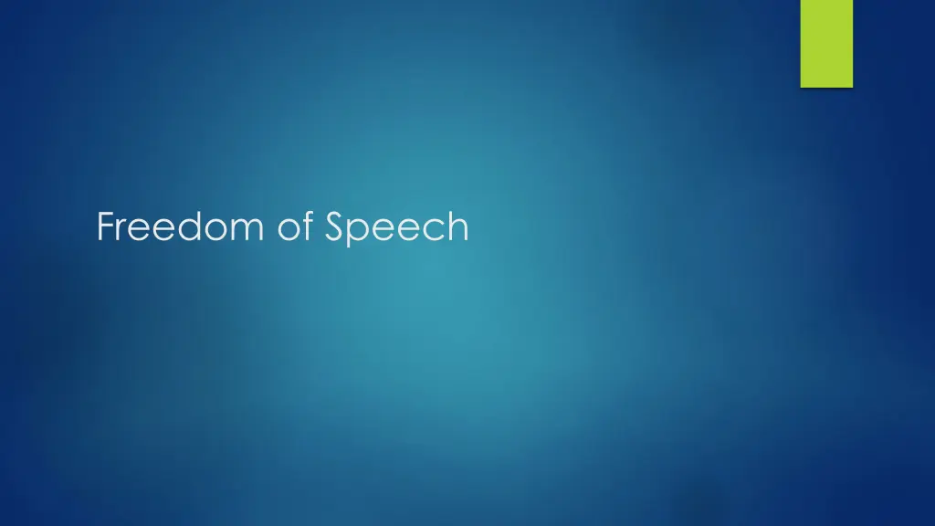 freedom of speech