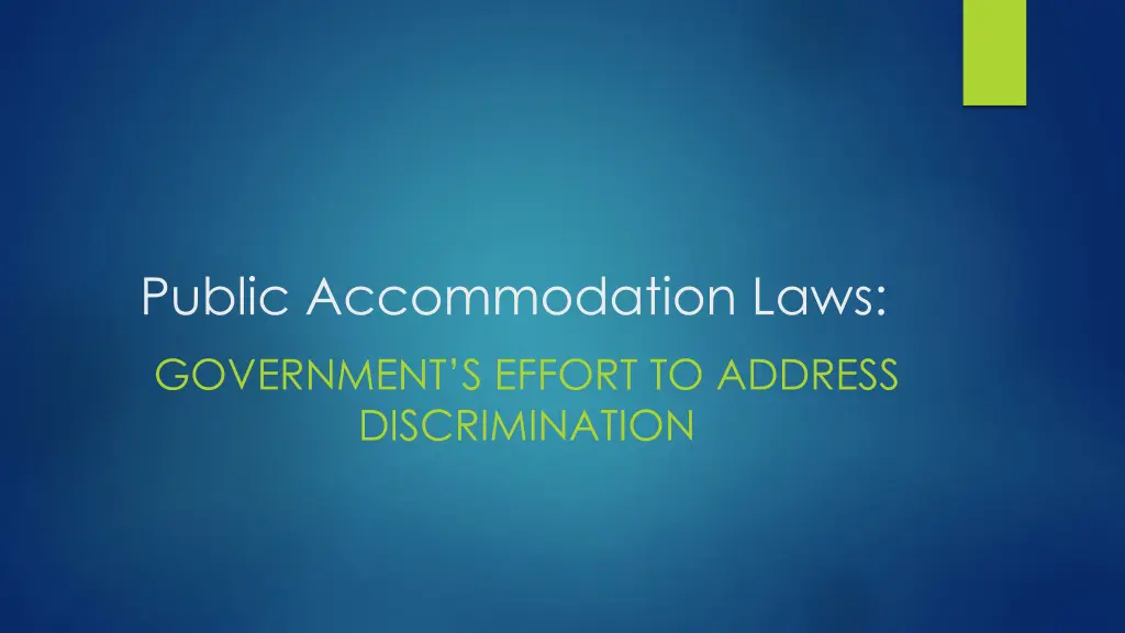 public accommodation laws