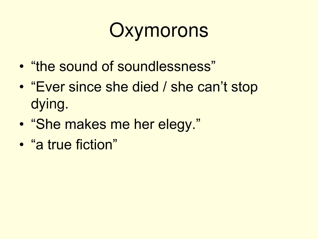 oxymorons