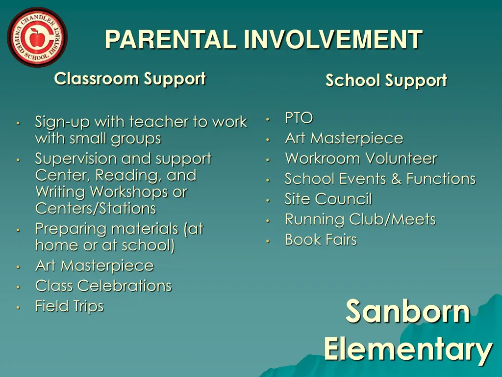 parental involvement