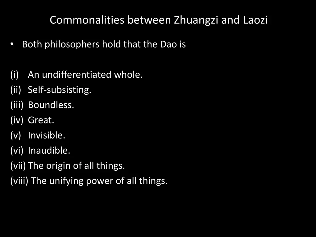 commonalities between zhuangzi and laozi