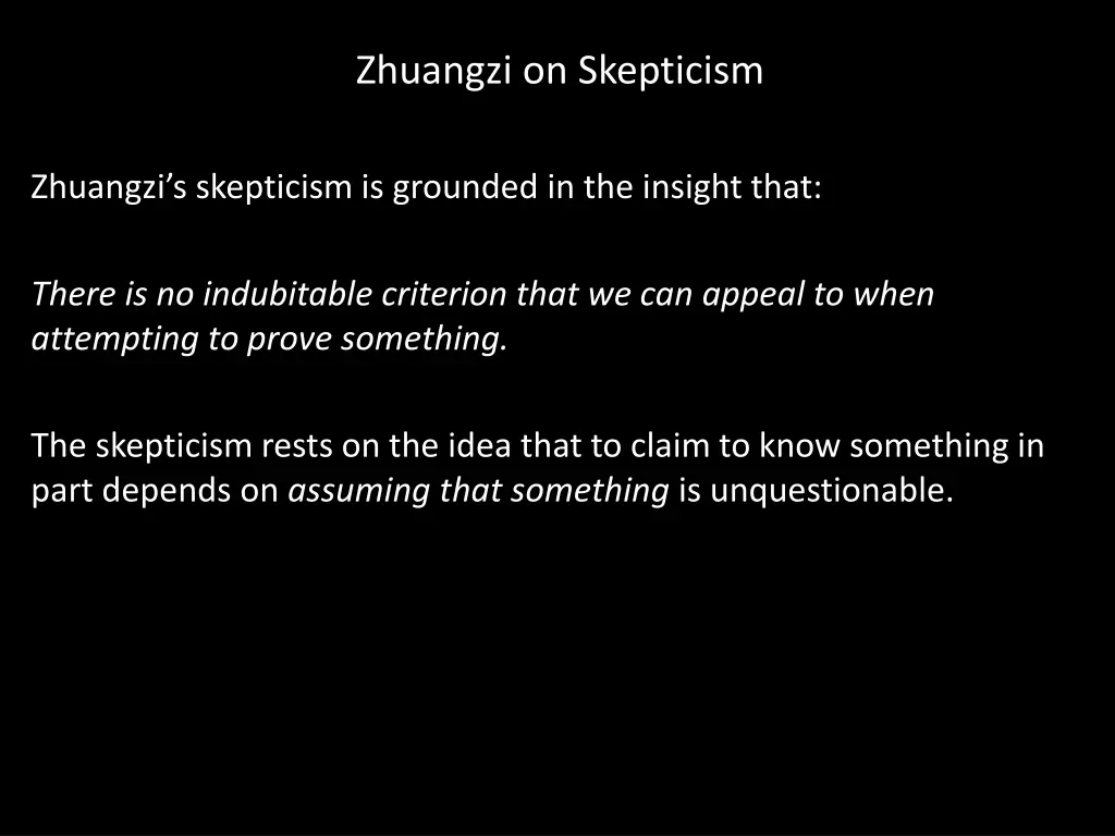 zhuangzi on skepticism 1