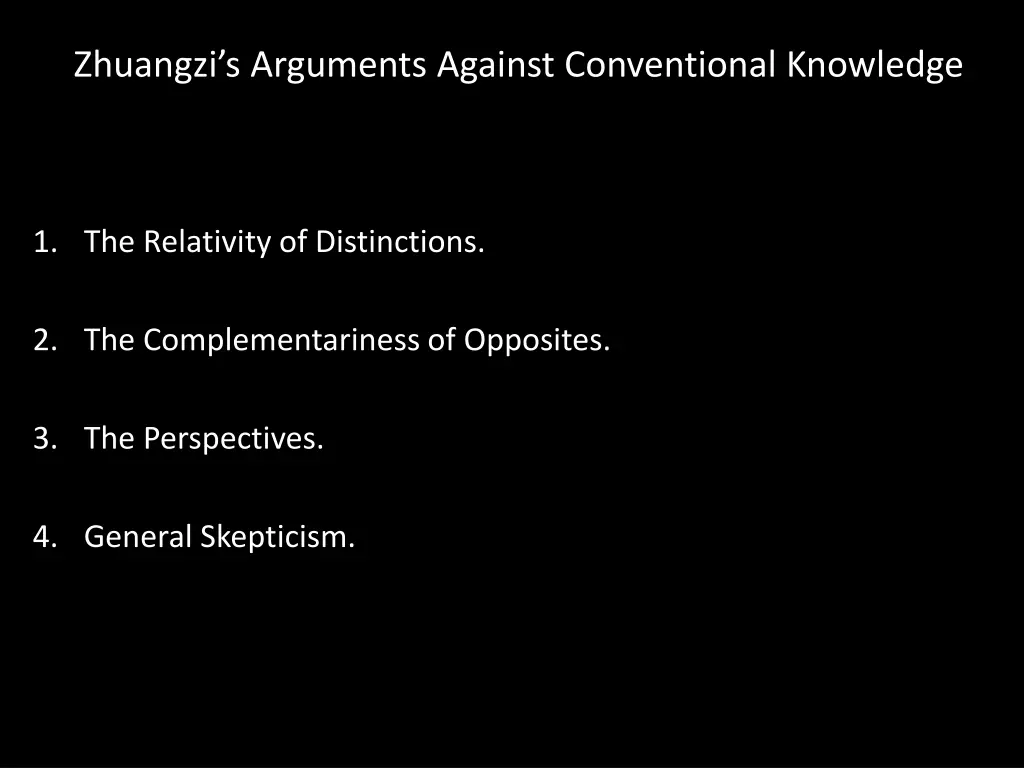 zhuangzi s arguments against conventional