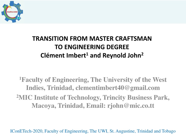 transition from master craftsman to engineering