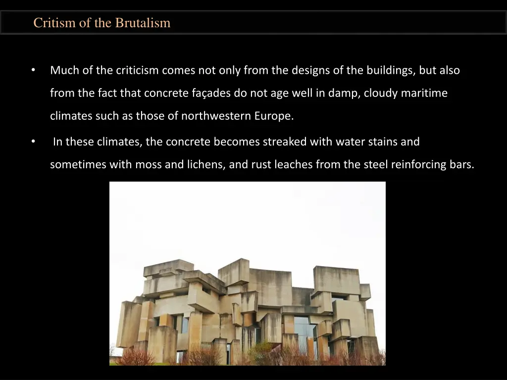 critism of the brutalism