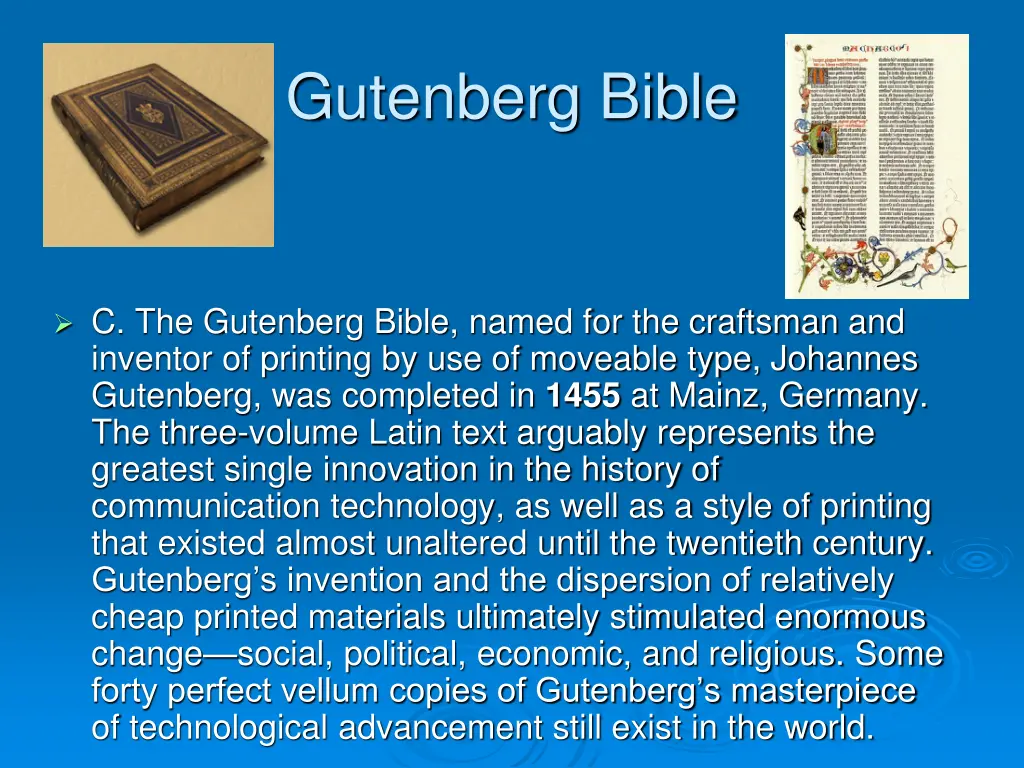 gutenberg bible