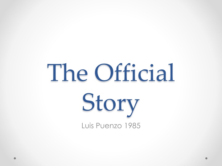 the official story luis puenzo 1985