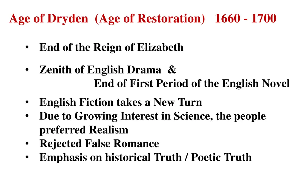 age of dryden age of restoration 1660 1700