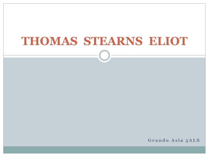 thomas stearns eliot