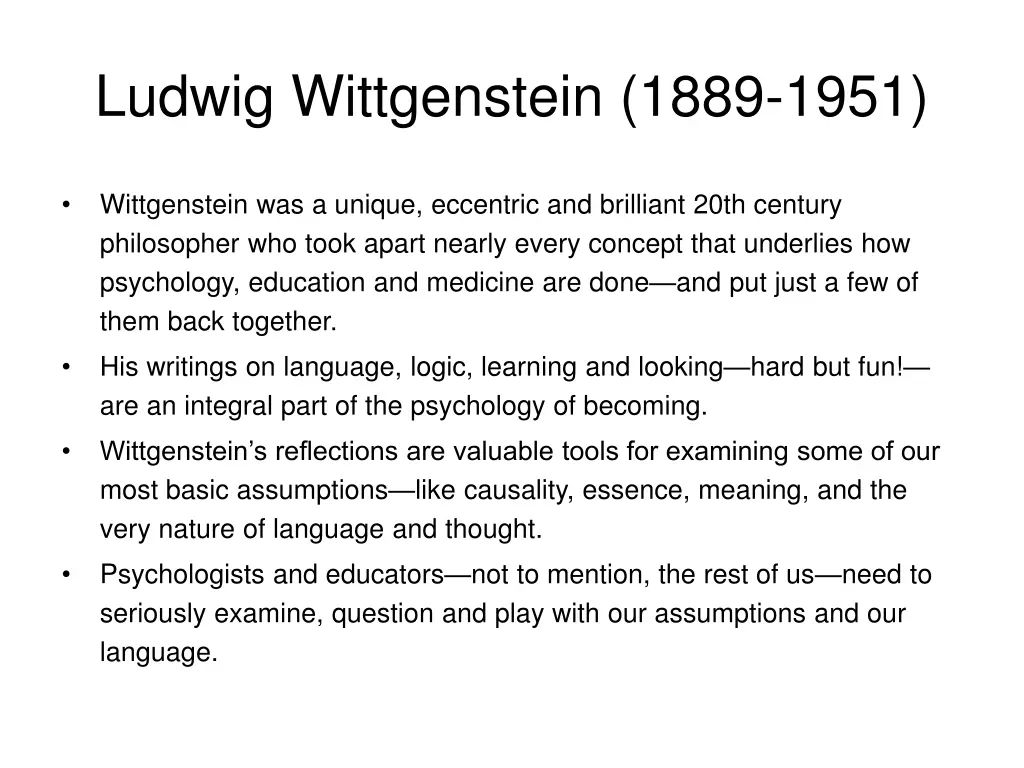 ludwig wittgenstein 1889 1951