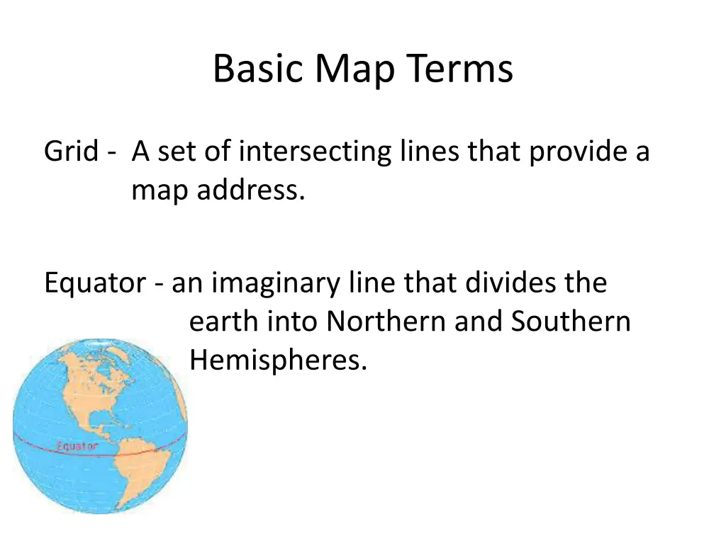 basic map terms 2