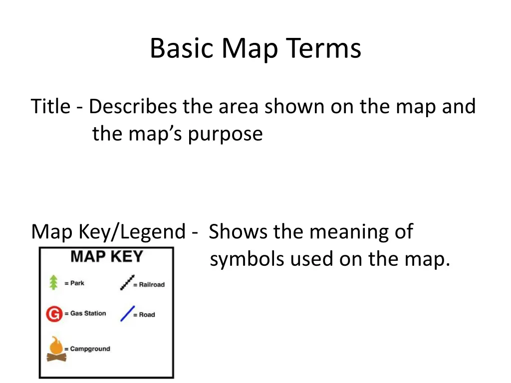 basic map terms