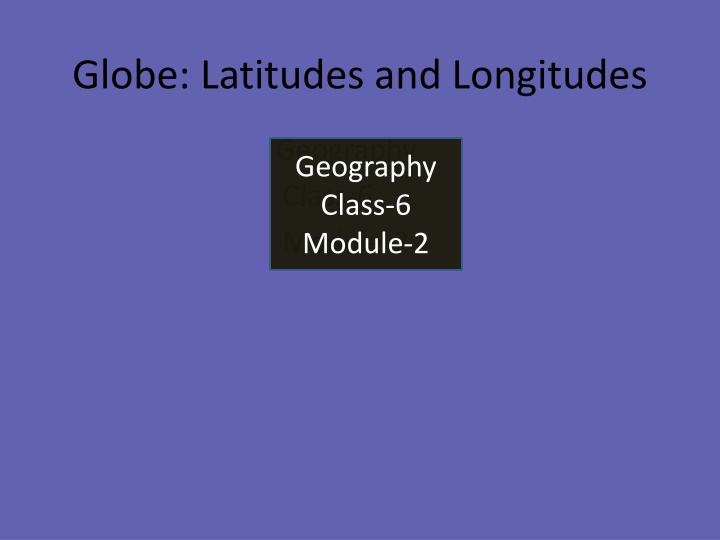 globe latitudes and longitudes