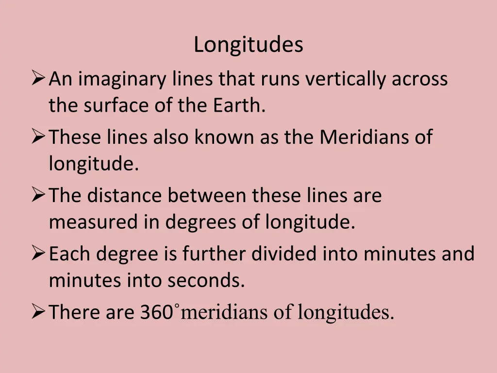 longitudes