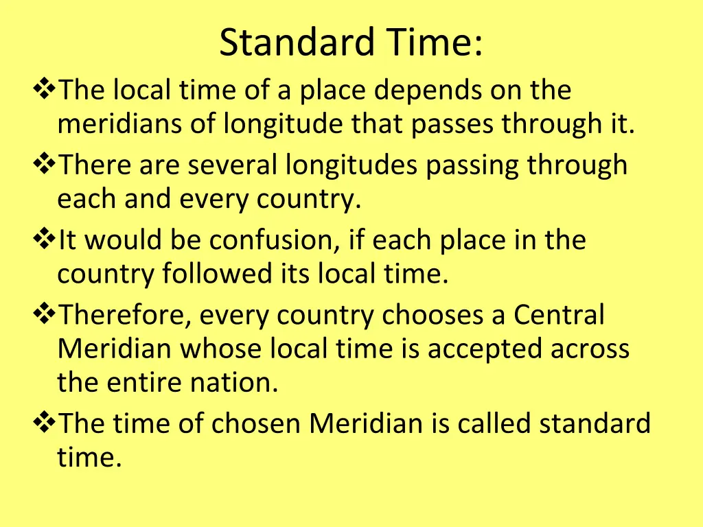 standard time