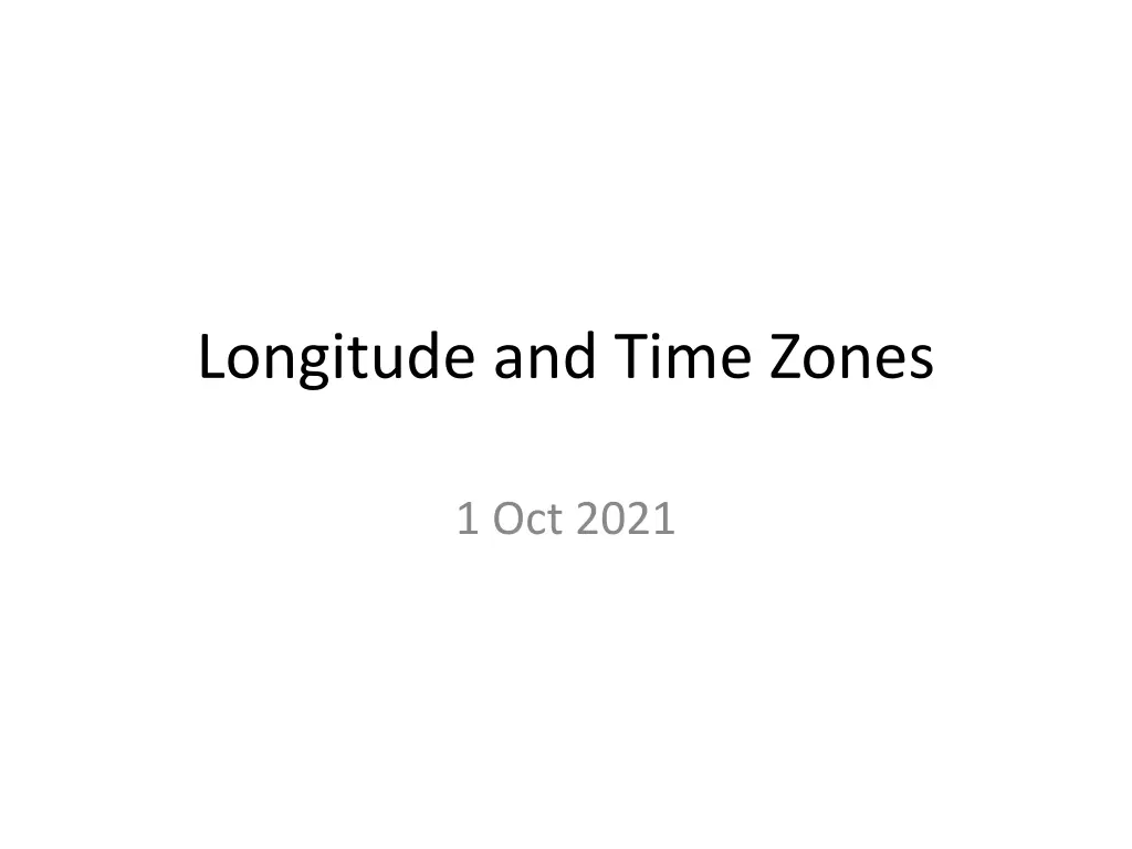 longitude and time zones