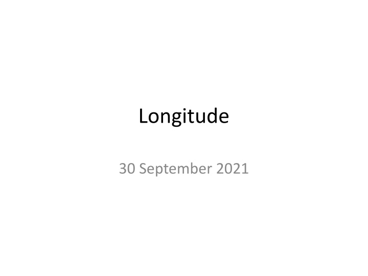 longitude