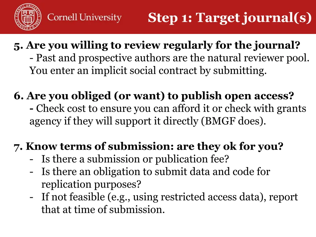 step 1 target journal s 2