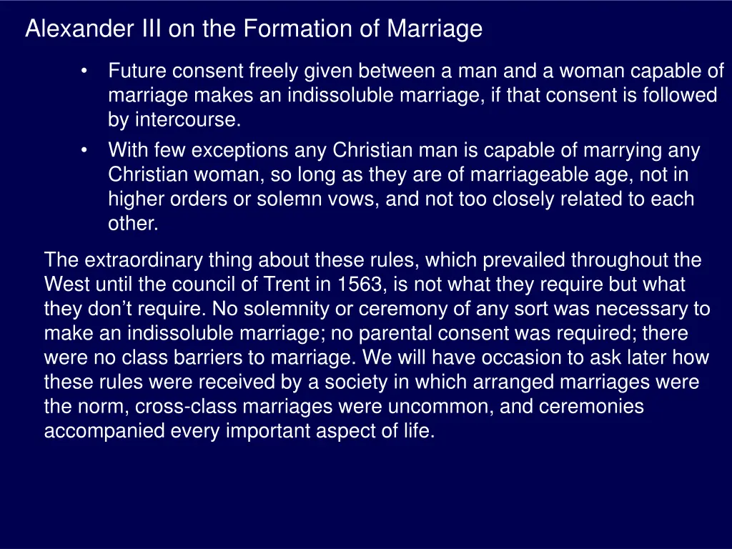 alexander iii on the formation of marriage 2