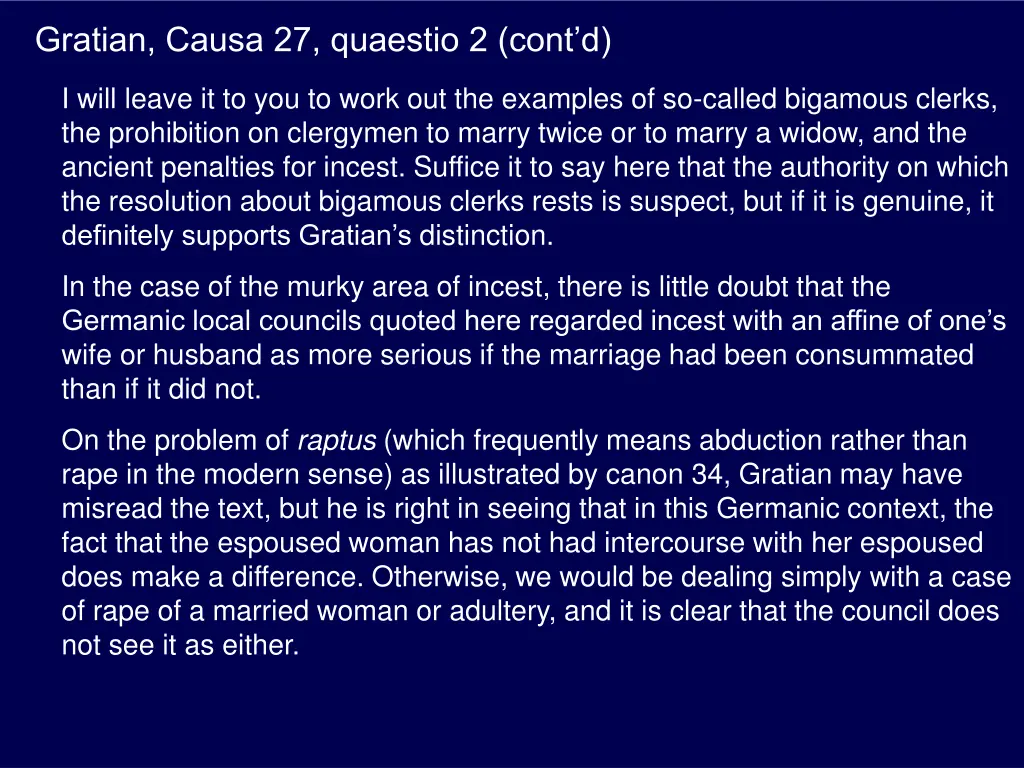 gratian causa 27 quaestio 2 cont d 7