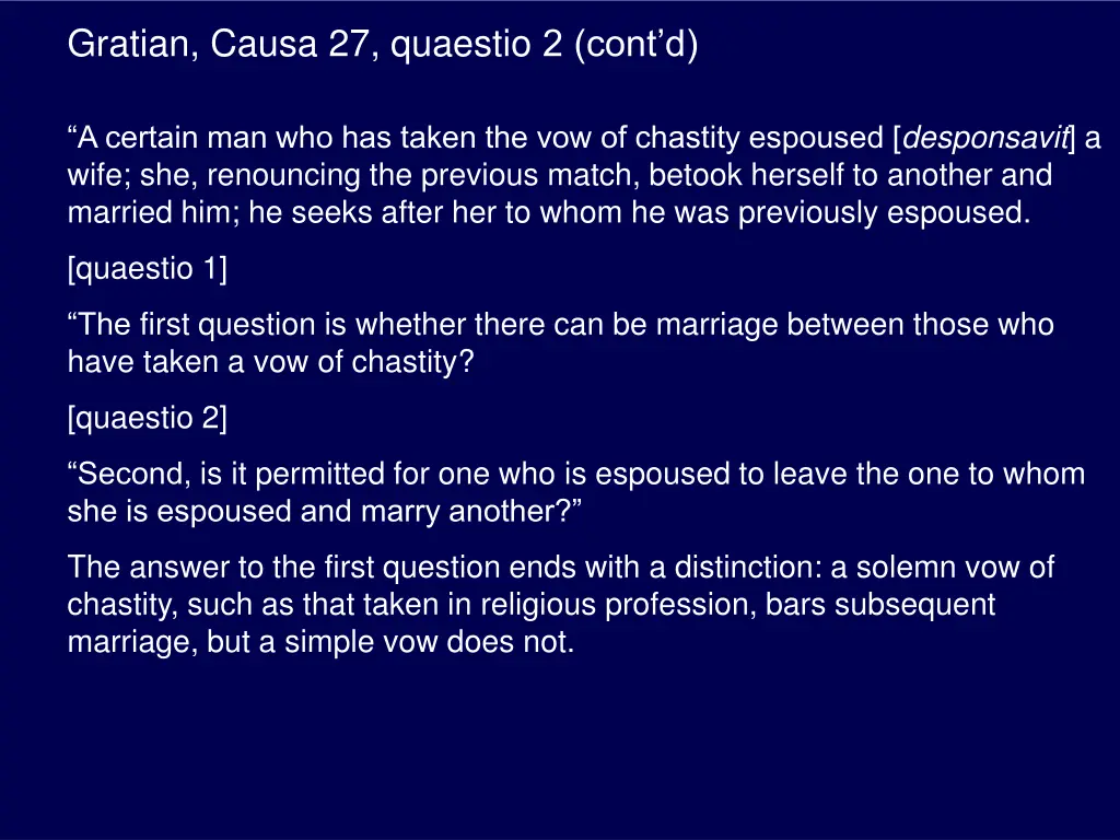 gratian causa 27 quaestio 2 cont d