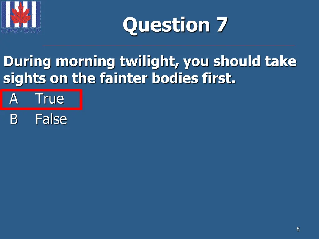 question 7