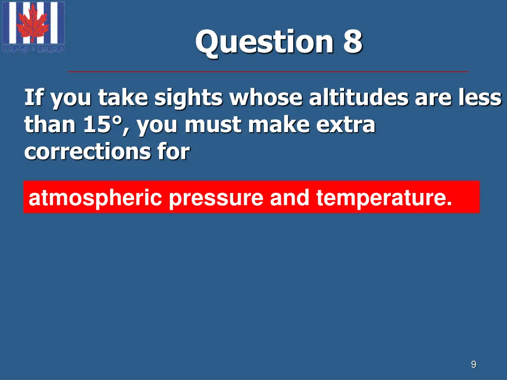 question 8