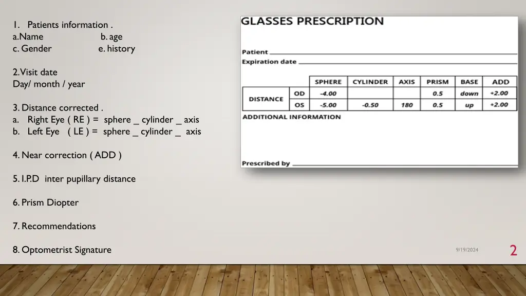 1 patients information a name b age c gender