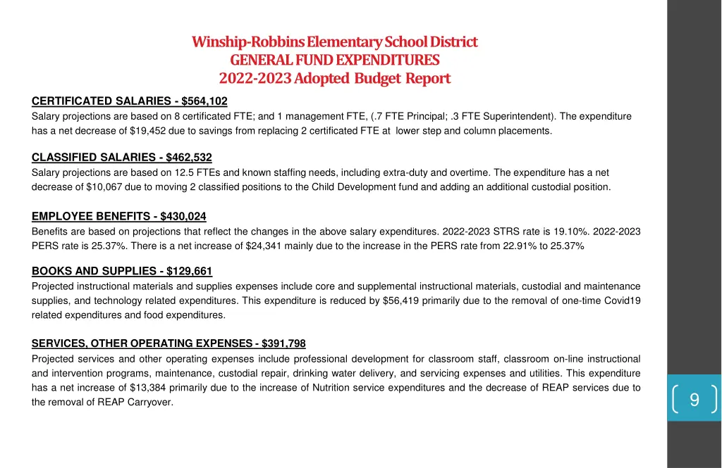 winship robbins elementary school district 5