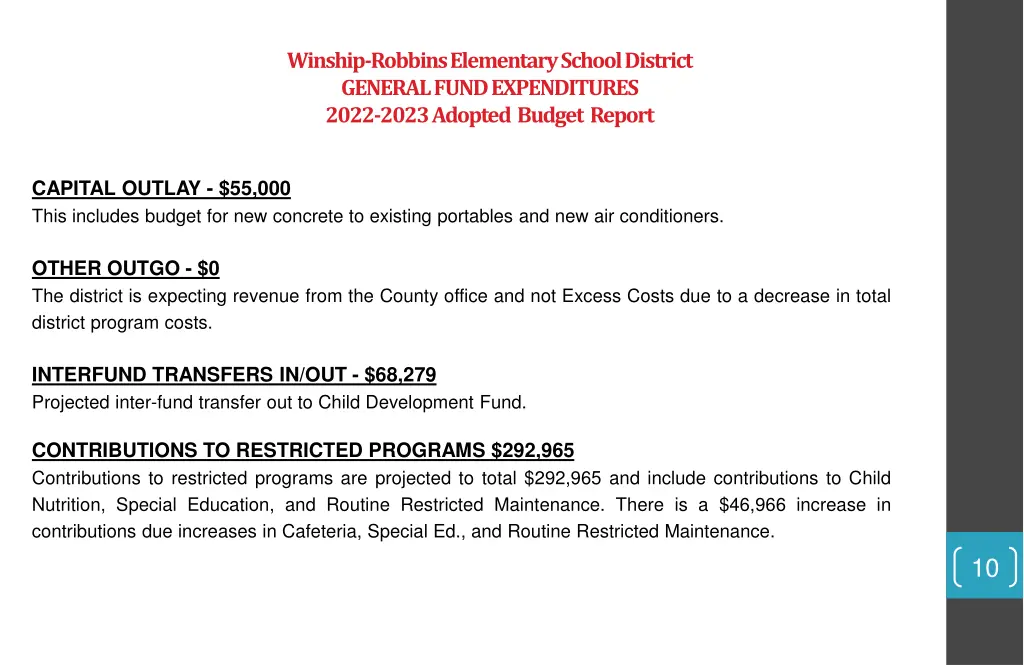 winship robbins elementary school district 6