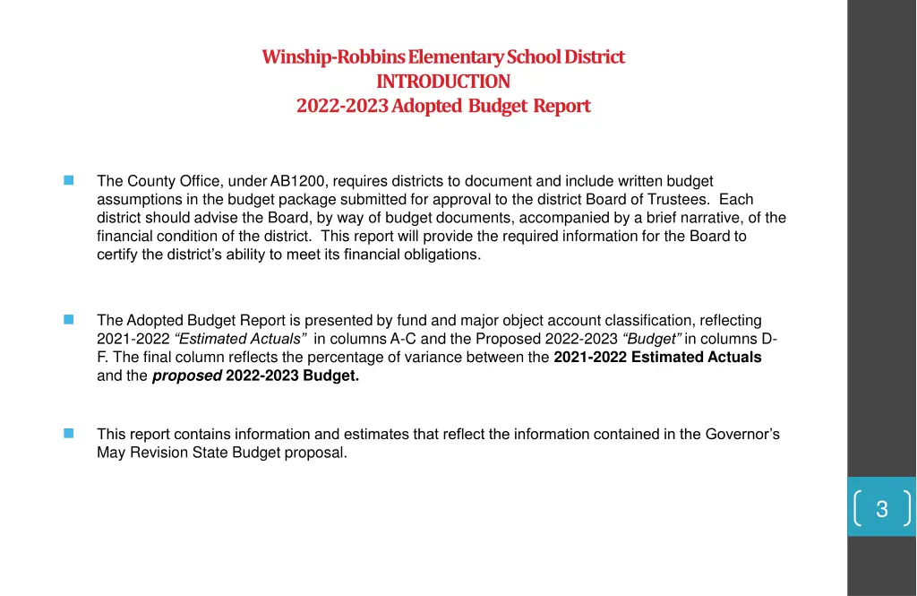 winship robbins elementary school district