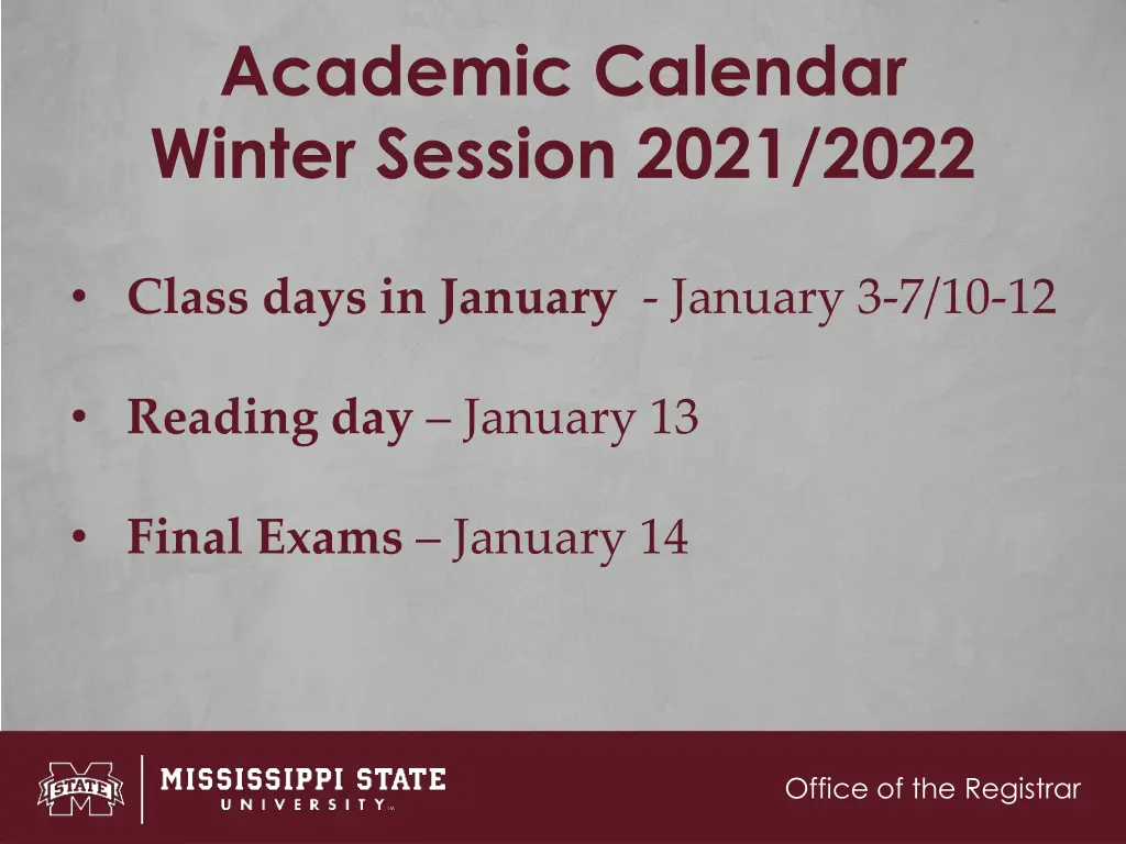 academic calendar winter session 2021 2022 1