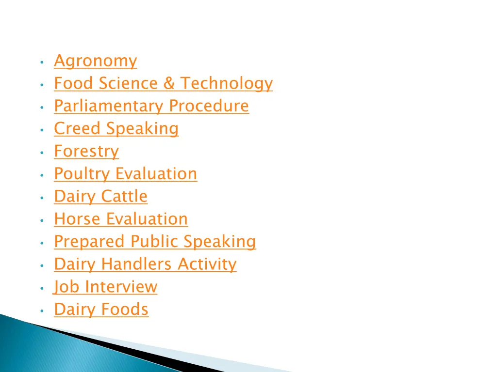 agronomy food science technology parliamentary