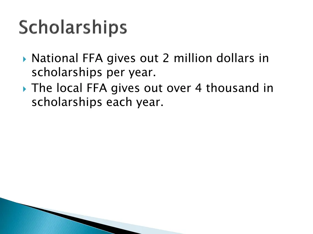 national ffa gives out 2 million dollars