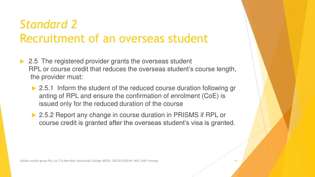 standard 2 recruitment of an overseas student 3