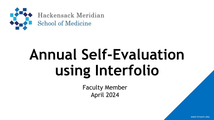 annual self evaluation using interfolio