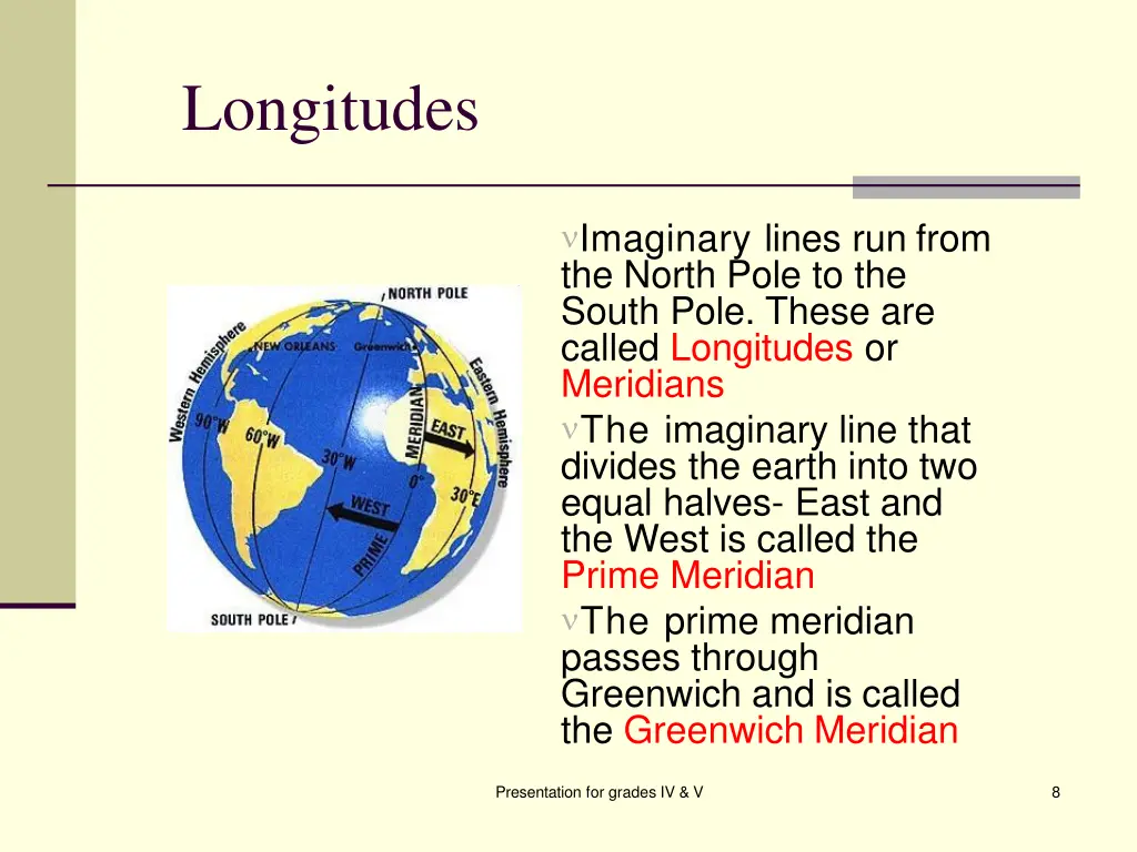 longitudes